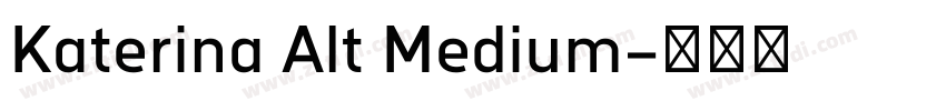 Katerina Alt Medium字体转换
